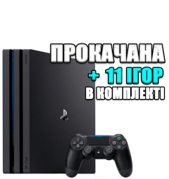 PlayStation 4 PRO 1 TB БУ + 11 игр #800